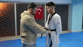 Kazada kollarını kaybetti, taekwondoyla hayata yeniden bağlandı
