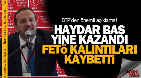 "Prof. Dr. Haydar Baş kazandı, FETÖ kalıntıları kaybetti"