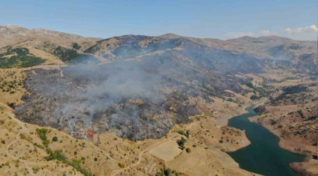 Sivas'ta çıkan yangın 24 saat sürdü