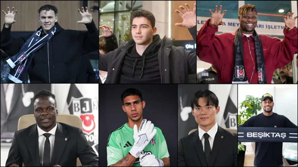 Beşiktaş'ta ‘değişim’ 7 yeni isimle sürdü