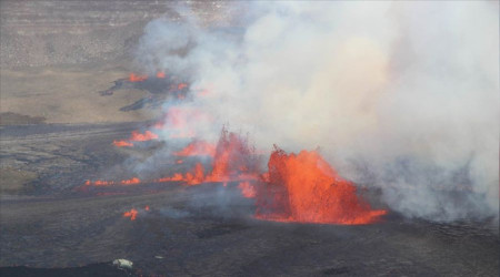 Kilauea Yanarda faaliyete geti