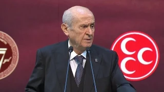 Devlet Bahçeli, MHP'nin 57. yıl dönümü programında konuştu