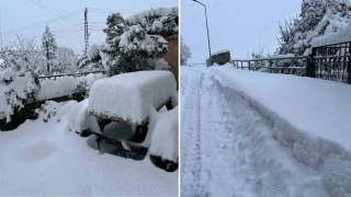 Karabük'te köylerde kar kalınlığı 1.5 metreyi aştı
